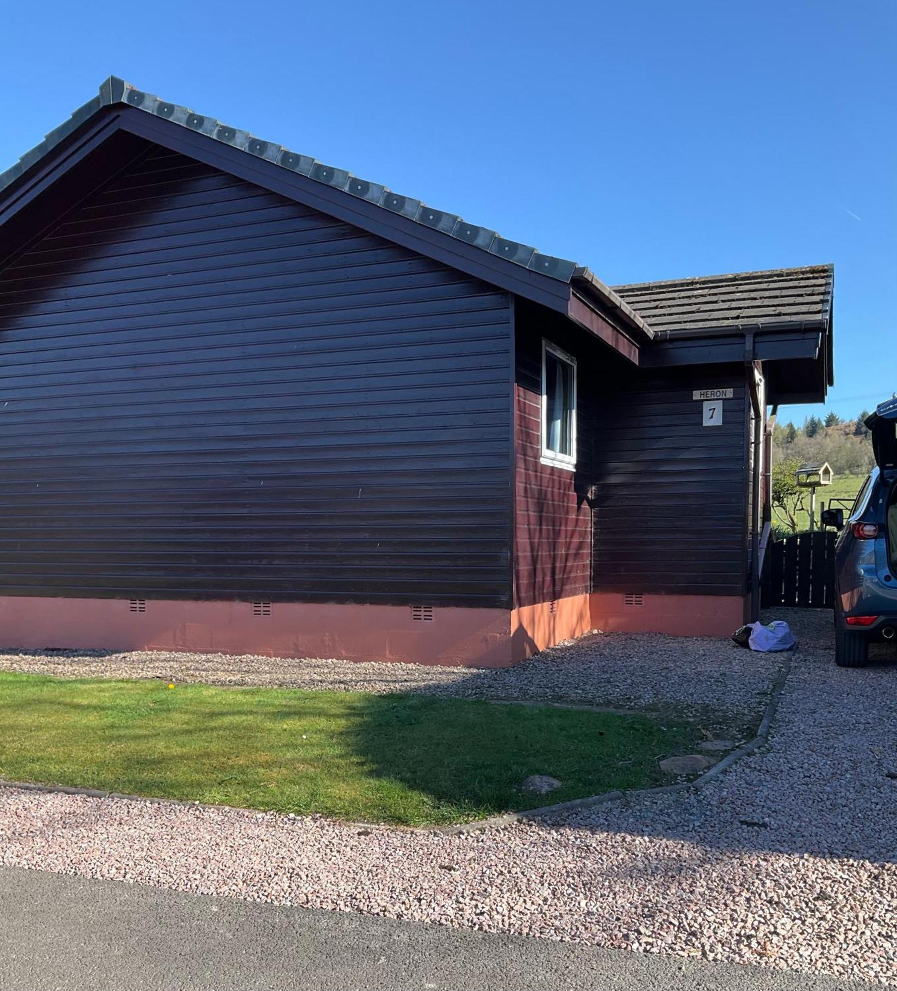 Heron Lodge, edge of Mabie Forest Dumfries Exterior foto